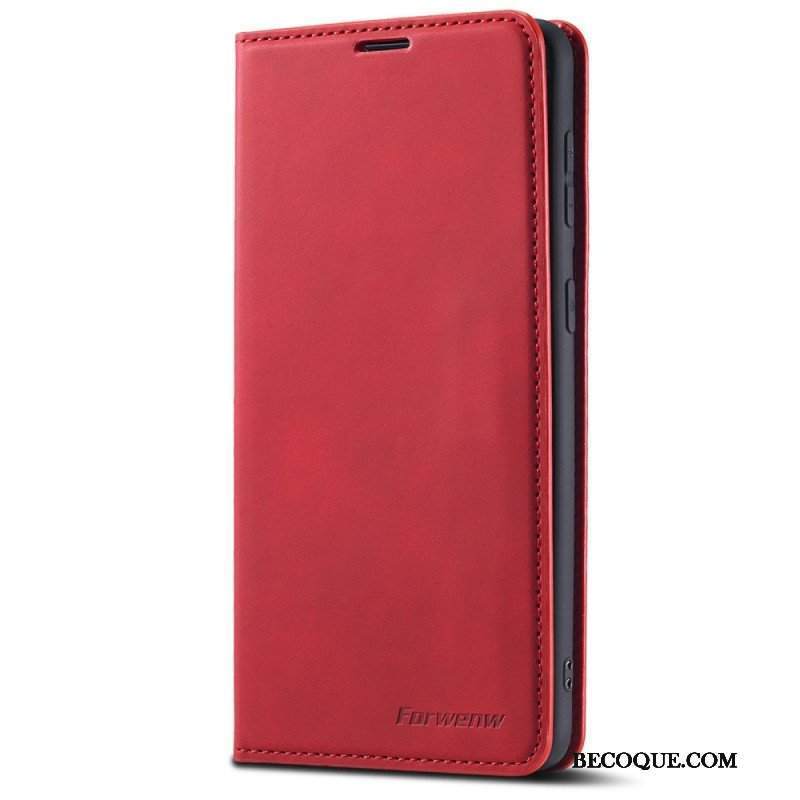 Etui Na Telefon do Samsung Galaxy S22 5G Etui Folio Forwenw Efekt Skóry