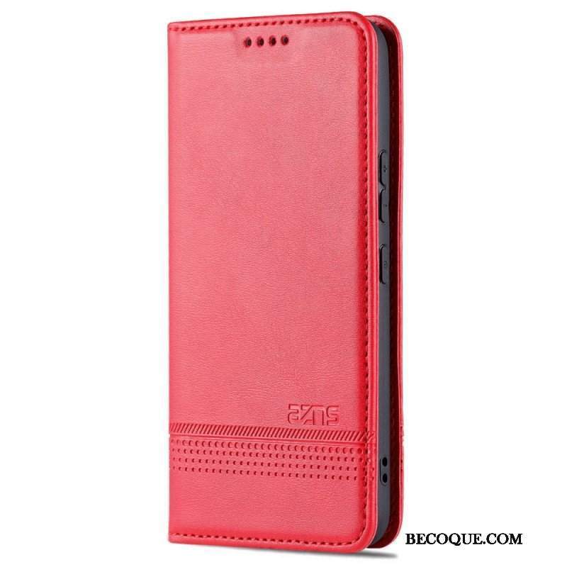 Etui Na Telefon do Samsung Galaxy S22 5G Etui Folio Stylizacja Skóry Azns