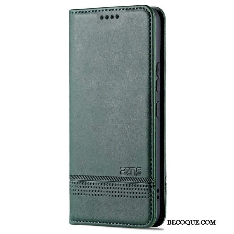 Etui Na Telefon do Samsung Galaxy S22 5G Etui Folio Stylizacja Skóry Azns