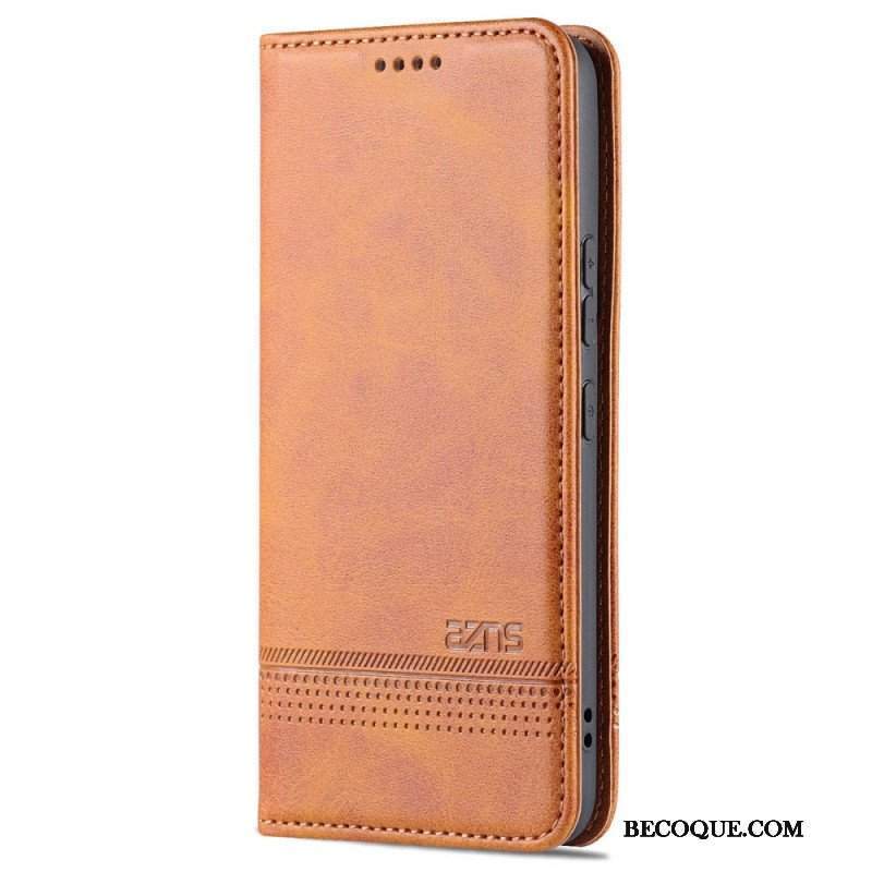 Etui Na Telefon do Samsung Galaxy S22 5G Etui Folio Stylizacja Skóry Azns