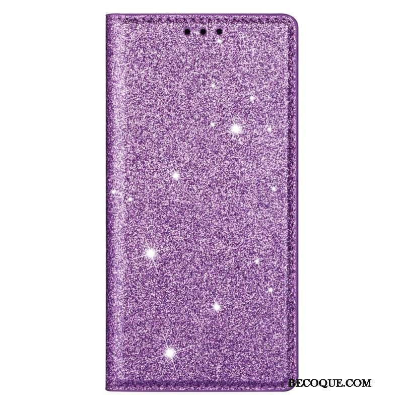 Etui Na Telefon do Samsung Galaxy S22 Ultra 5G Etui Folio Cekinowy Styl