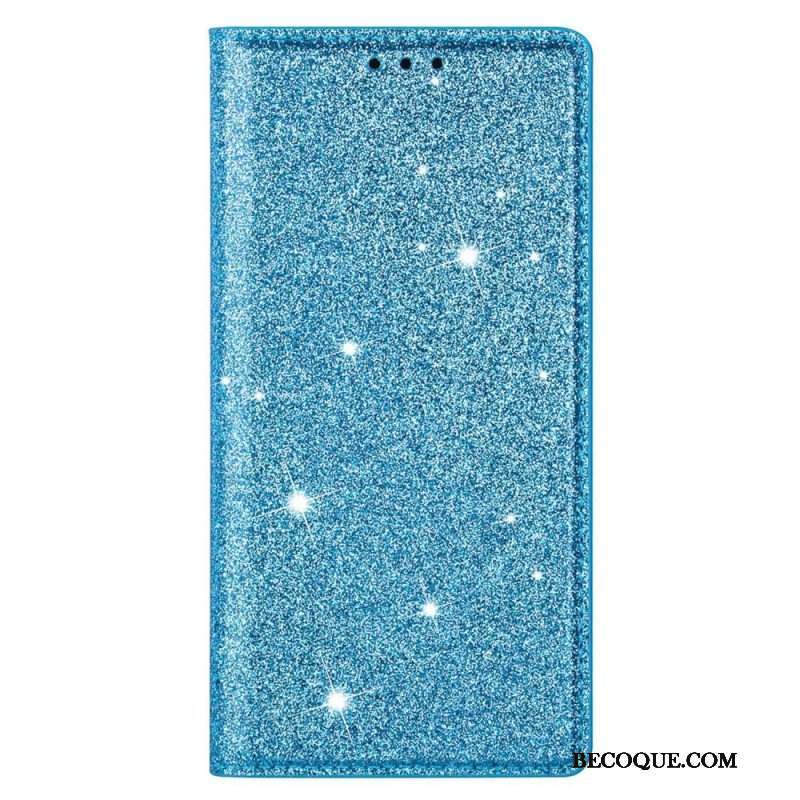 Etui Na Telefon do Samsung Galaxy S23 5G Etui Folio Cekinowy Styl