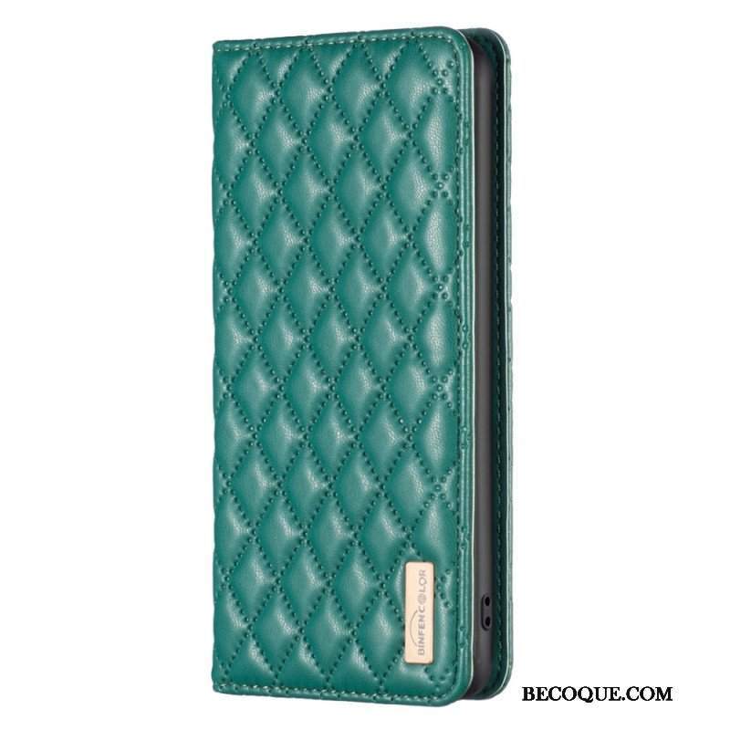 Etui Na Telefon do Samsung Galaxy S23 5G Etui Folio Pikowany Binfen Kolor