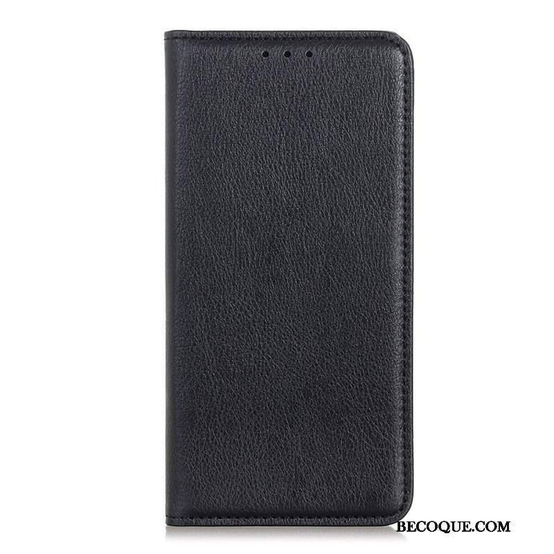 Etui Na Telefon do Samsung Galaxy S23 5G Etui Folio Skóra Dwoinowa Liczi