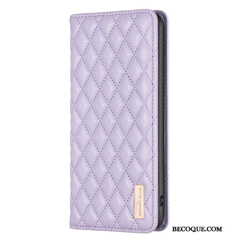 Etui Na Telefon do Samsung Galaxy S23 Ultra 5G Etui Folio Pikowany Binfen Kolor