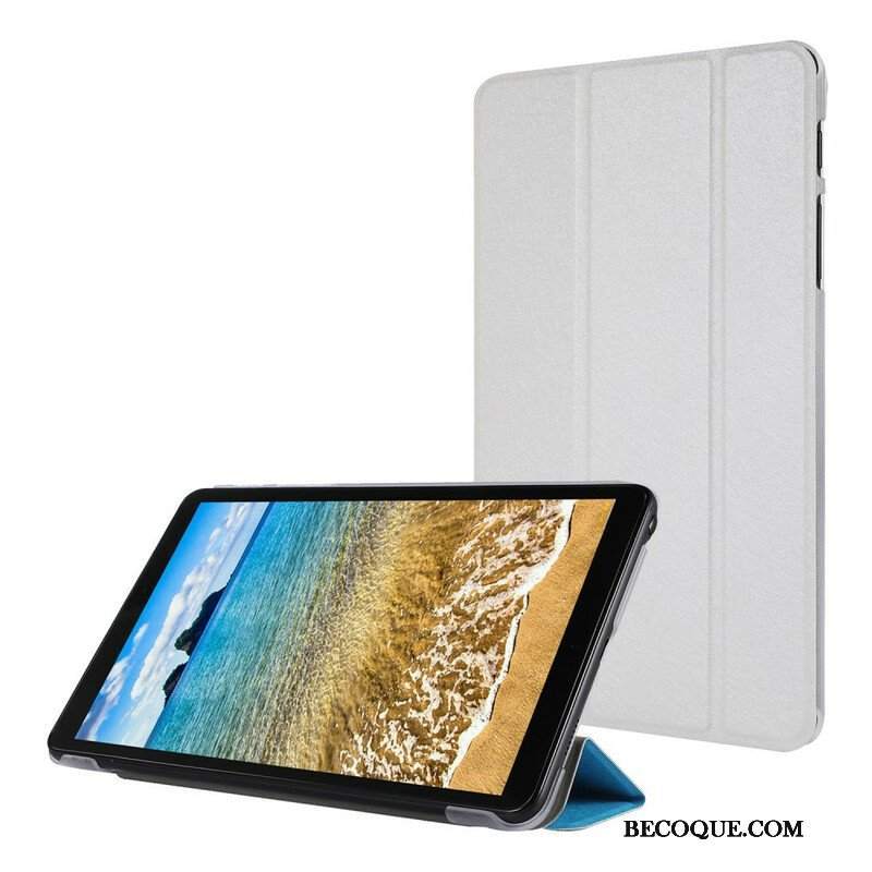 Etui Na Telefon do Samsung Galaxy Tab A7 Lite Jedwabna Tekstura Sztucznej Skóry