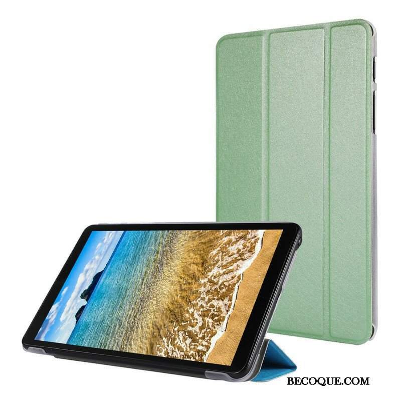 Etui Na Telefon do Samsung Galaxy Tab A7 Lite Jedwabna Tekstura Sztucznej Skóry