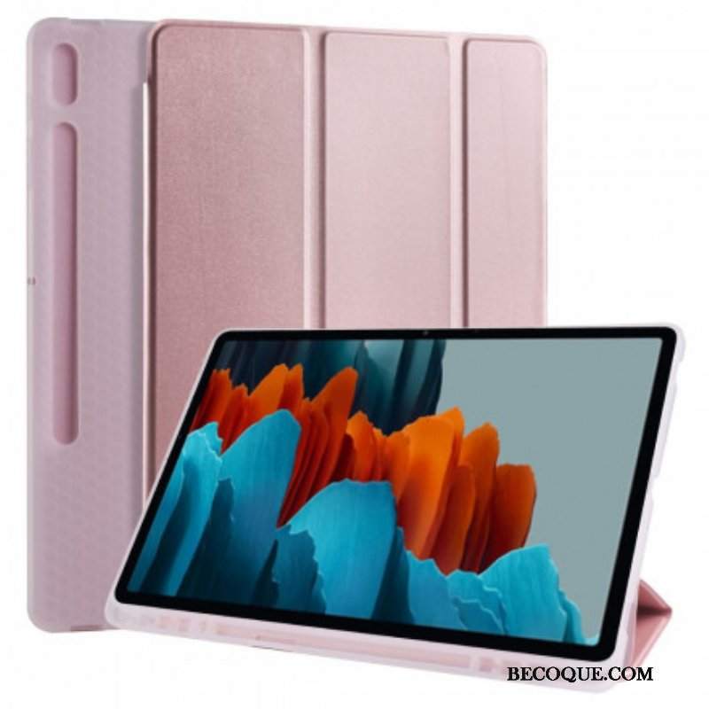 Etui Na Telefon do Samsung Galaxy Tab S8 Plus / Tab S7 Plus Silikon I Sztuczna Skóra