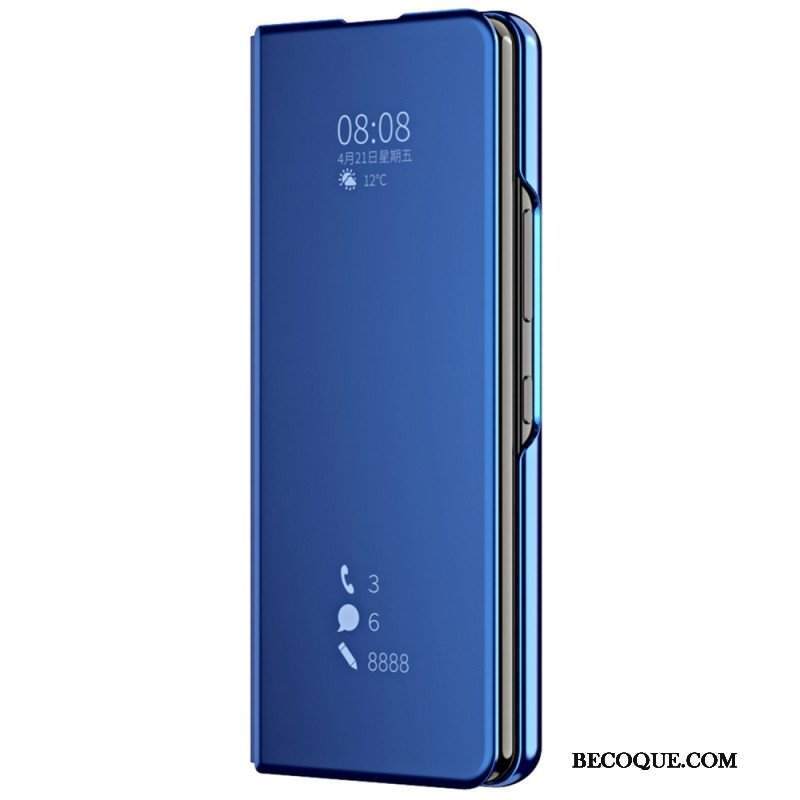 Etui Na Telefon do Samsung Galaxy Z Fold 4 Etui Folio Lustro I Przejrzystość