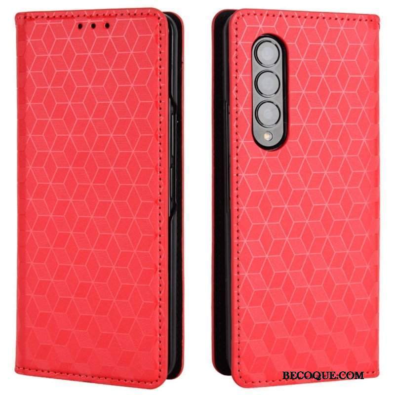 Etui Na Telefon do Samsung Galaxy Z Fold 4 Etui Folio Sześcian 3d