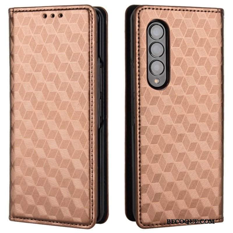 Etui Na Telefon do Samsung Galaxy Z Fold 4 Etui Folio Sześcian 3d