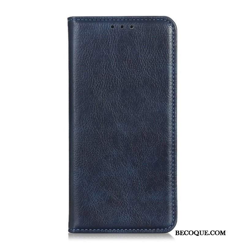 Etui Na Telefon do Sony Xperia 1 IV Etui Folio Skóra Dwoinowa Liczi