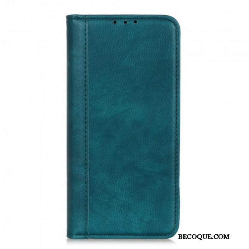 Etui Na Telefon do Sony Xperia 5 III Etui Folio Klasyczna Skóra Split Liczi