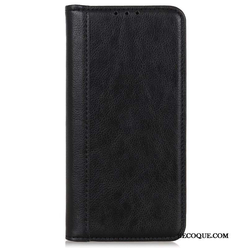 Etui Na Telefon do Sony Xperia Pro-I Etui Folio Elegancka Dwoina Skóry Liczi