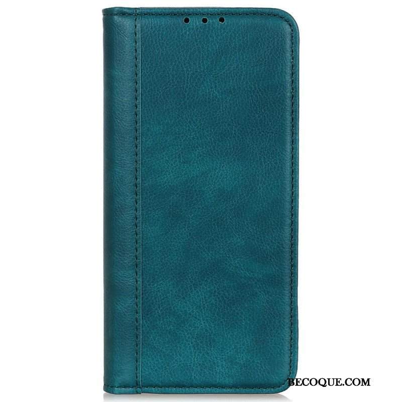 Etui Na Telefon do Sony Xperia Pro-I Etui Folio Elegancka Dwoina Skóry Liczi