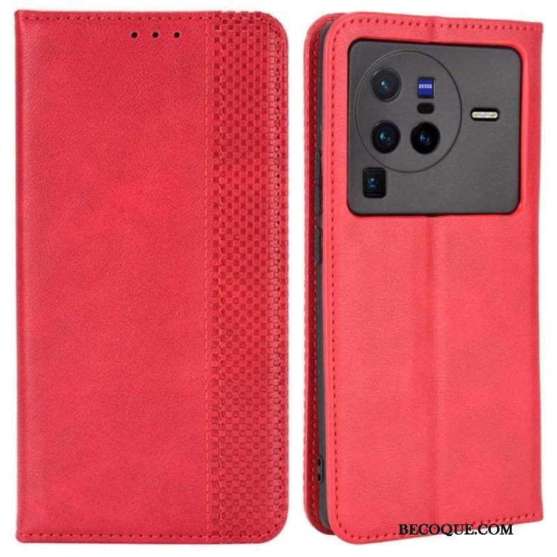 Etui Na Telefon do Vivo X80 Pro Etui Folio Stylizowany