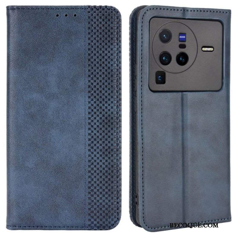 Etui Na Telefon do Vivo X80 Pro Etui Folio Stylizowany