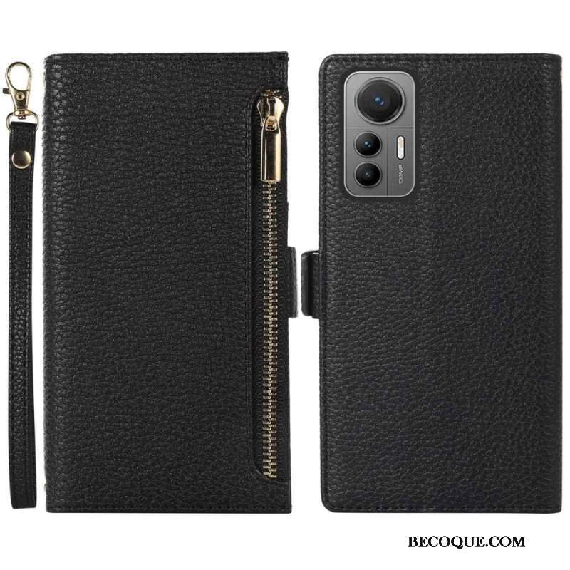 Etui Na Telefon do Xiaomi 12 Lite Etui Folio Przednia Kieszeń I Smycz