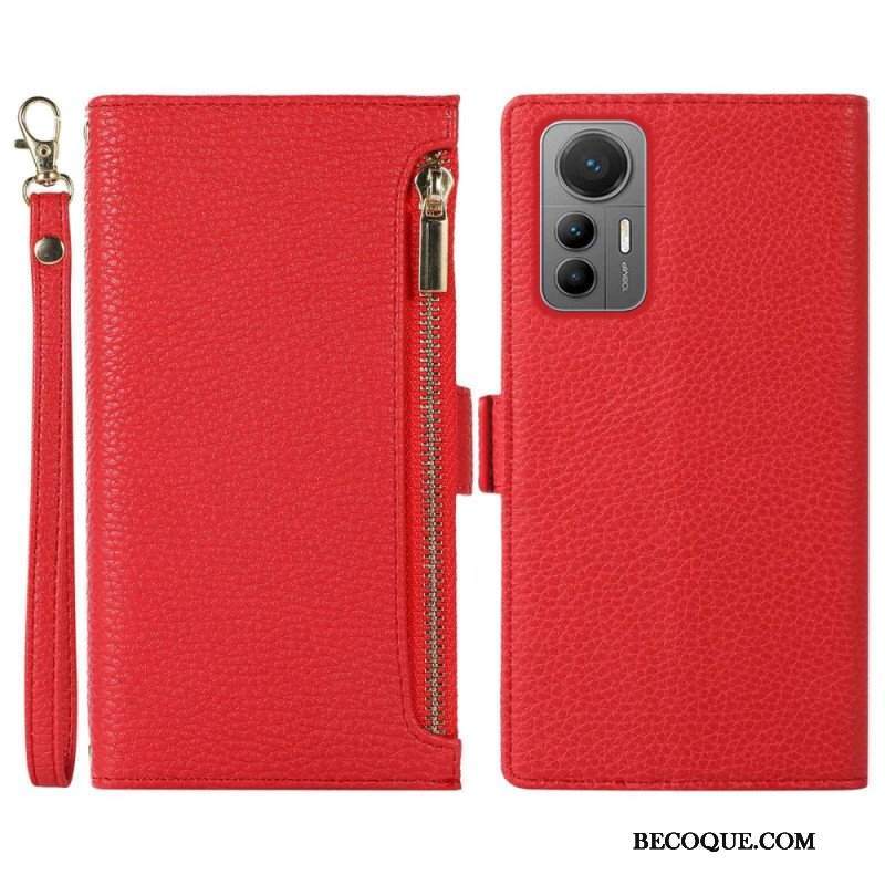 Etui Na Telefon do Xiaomi 12 Lite Etui Folio Przednia Kieszeń I Smycz