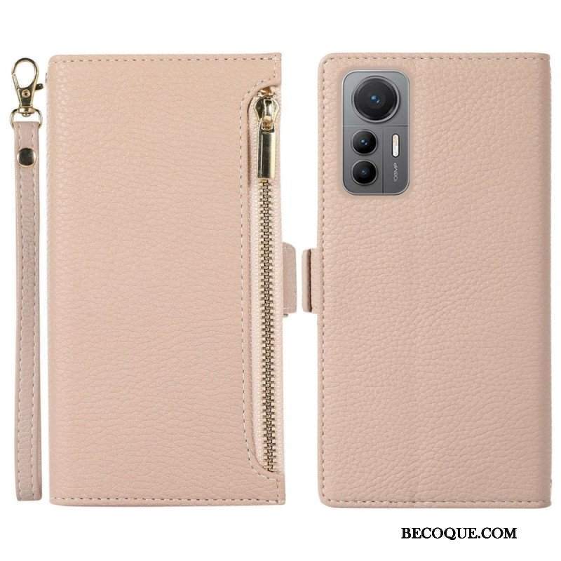 Etui Na Telefon do Xiaomi 12 Lite Etui Folio Przednia Kieszeń I Smycz