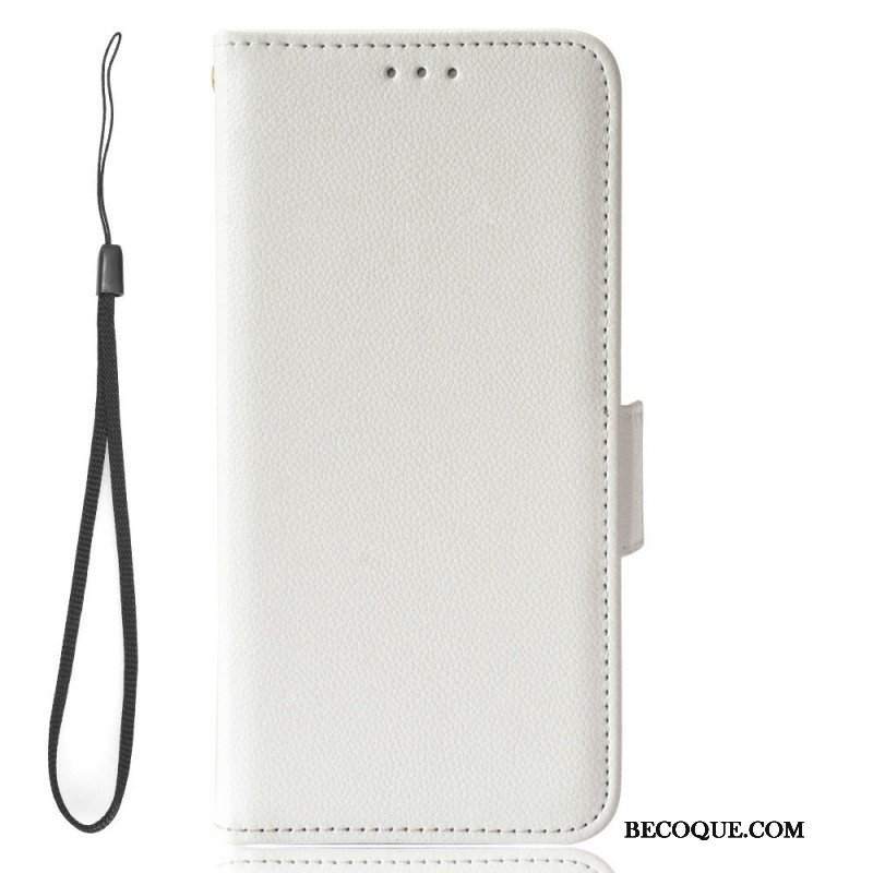 Etui Na Telefon do Xiaomi 12T / 12T Pro Etui Folio Efekt Skóry Z Paskiem