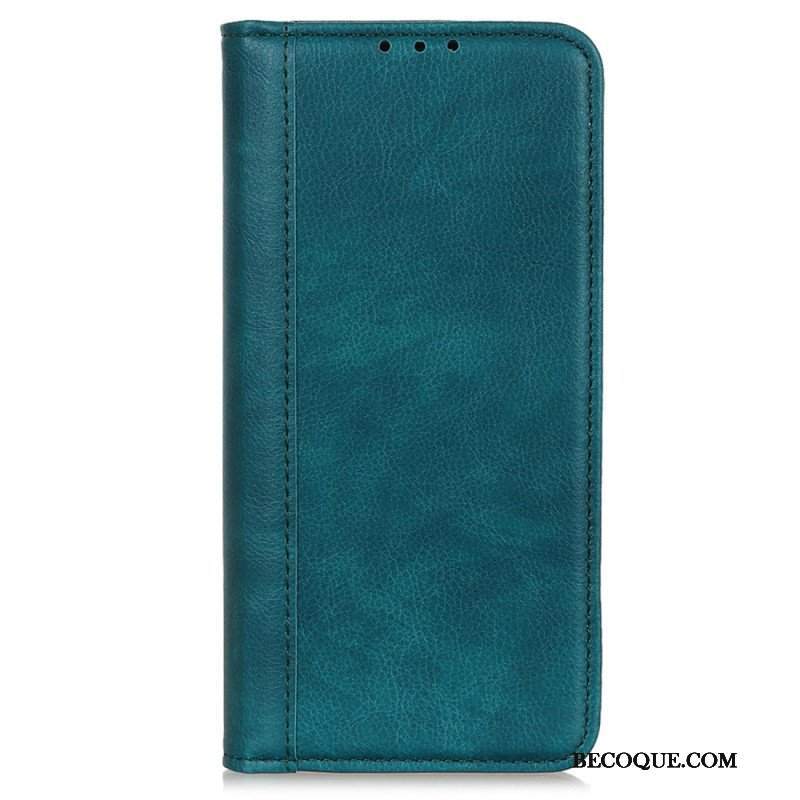 Etui Na Telefon do Xiaomi 13 Lite Etui Folio Kolorowa Wersja Skóry Dwoinowej