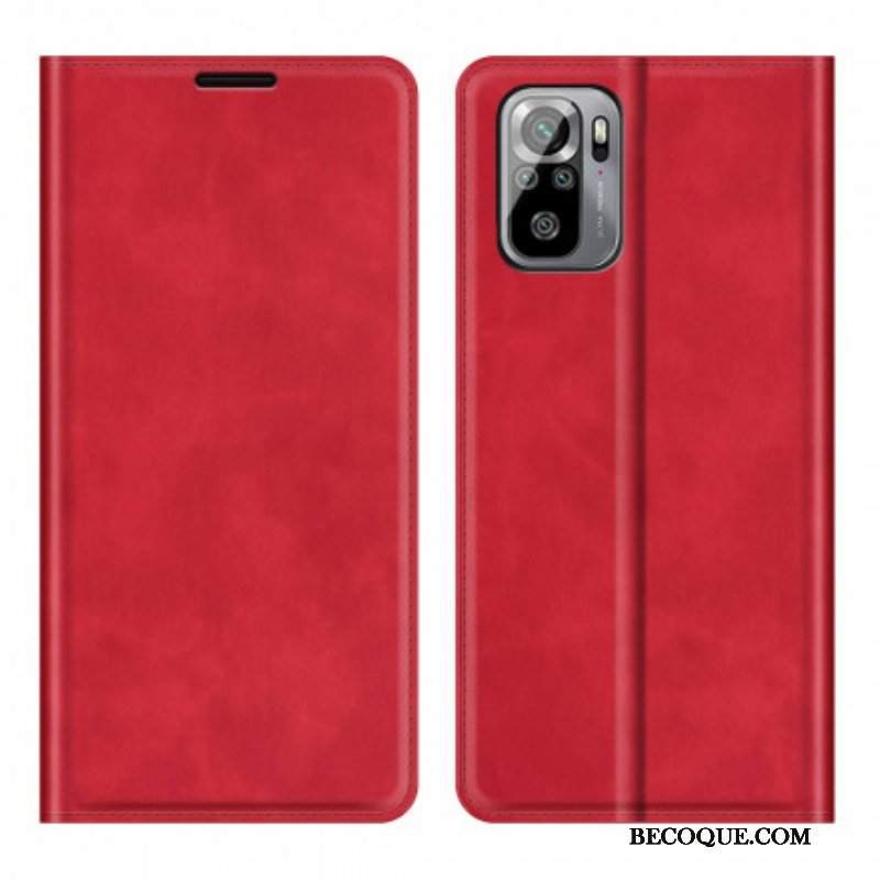 Etui Na Telefon do Xiaomi Redmi Note 10 / 10S Etui Folio Dotyk Skóry