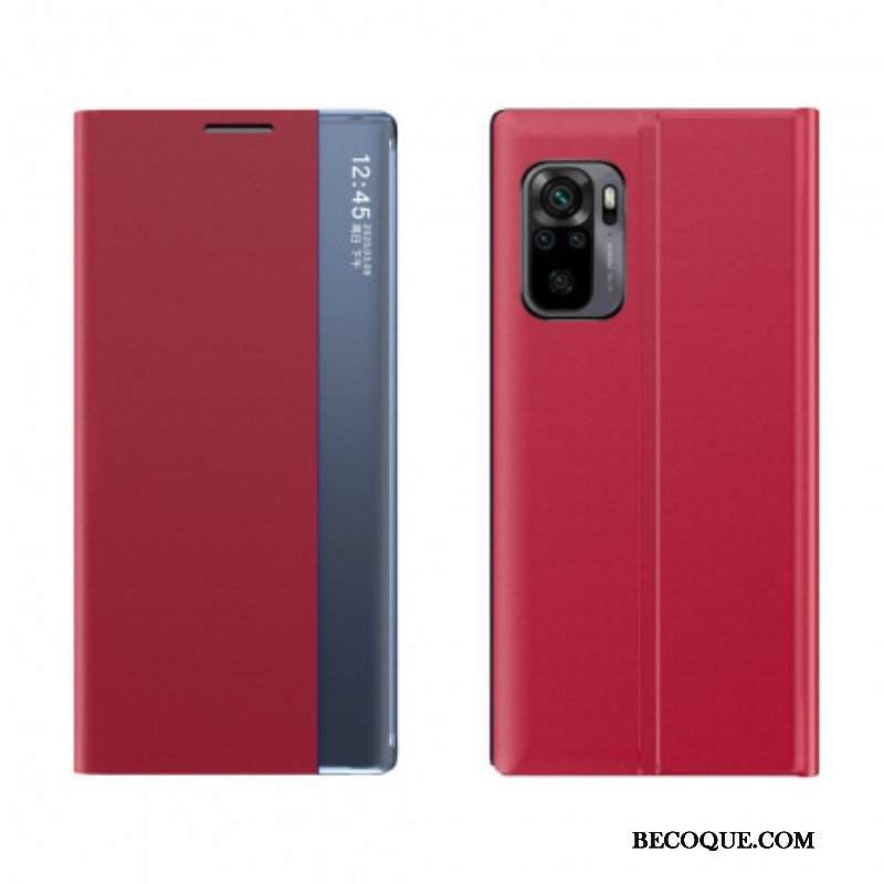 Etui Na Telefon do Xiaomi Redmi Note 10 / 10S Teksturowana Sztuczna Skóra