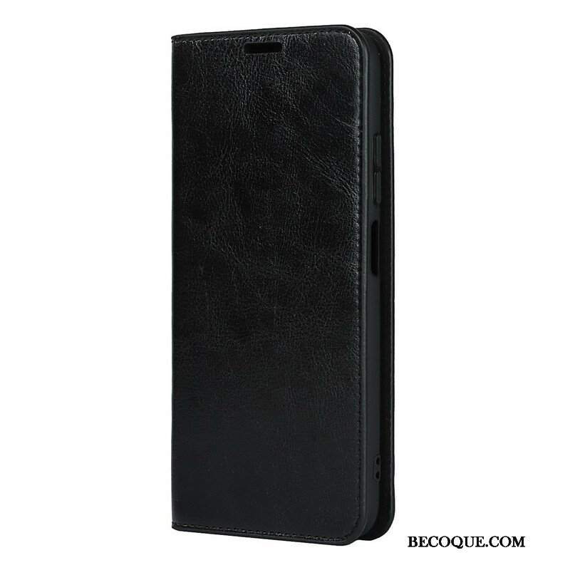 Etui Na Telefon do Xiaomi Redmi Note 10 5G Etui Folio Prawdziwa Skóra