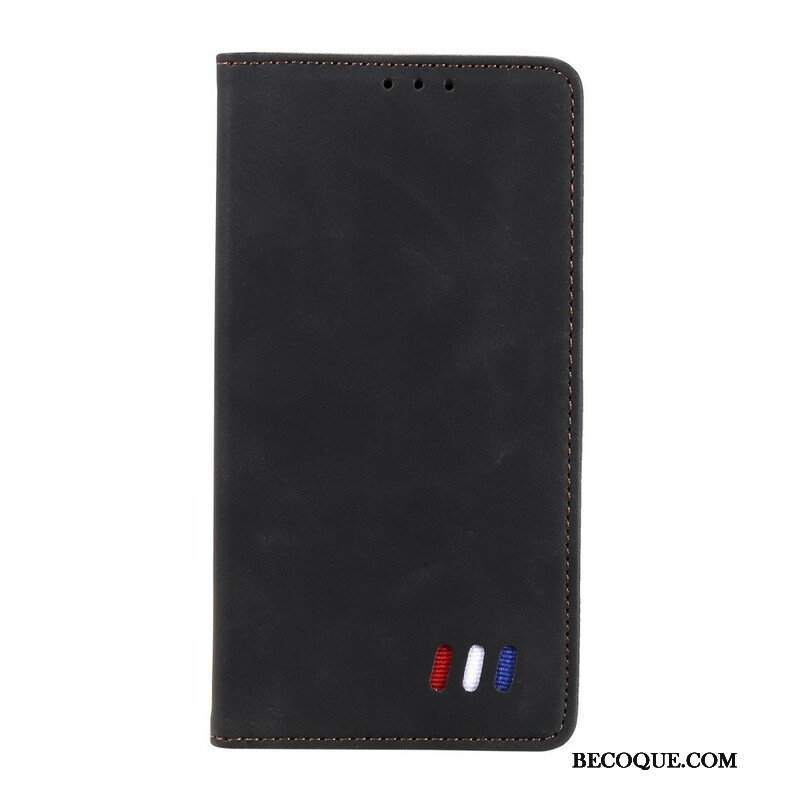 Etui Na Telefon do Xiaomi Redmi Note 10 5G Etui Folio Trójkolorowy Skórzany Styl