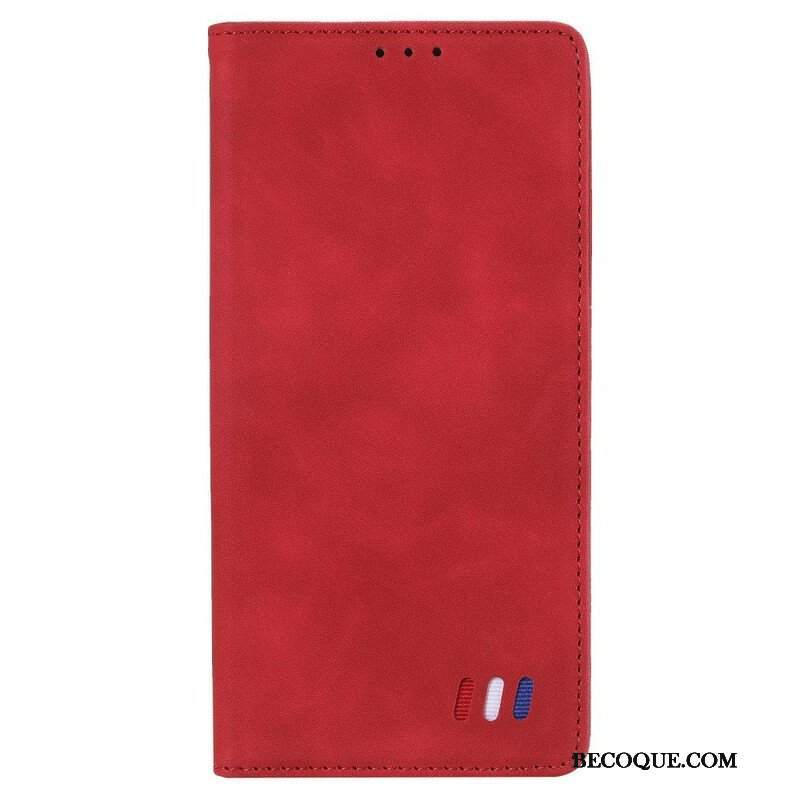 Etui Na Telefon do Xiaomi Redmi Note 10 5G Etui Folio Trójkolorowy Skórzany Styl