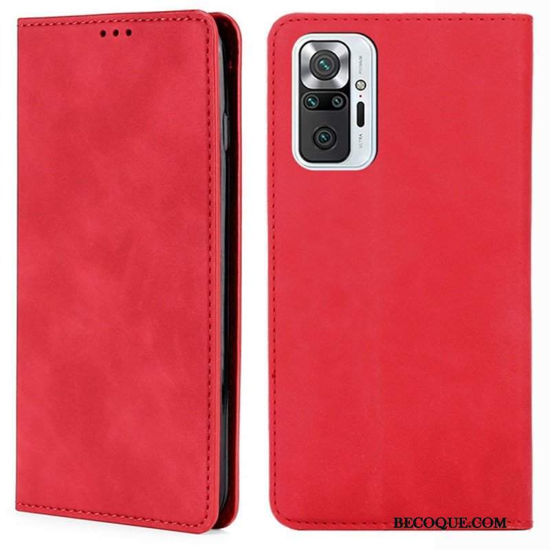 Etui Na Telefon do Xiaomi Redmi Note 10 Pro Etui Folio Klasyczny Dotyk Skóry