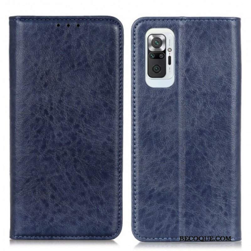 Etui Na Telefon do Xiaomi Redmi Note 10 Pro Etui Folio Teksturowana Dwoina Skóry