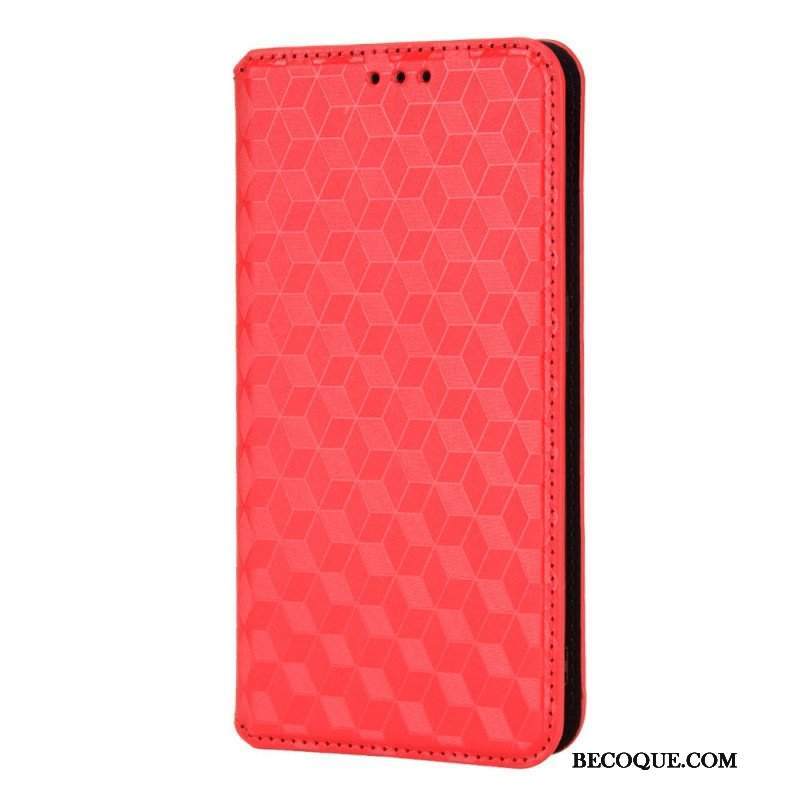 Etui Na Telefon do Xiaomi Redmi Note 11 / 11S Etui Folio Efekt Diamentowej Skóry 3d