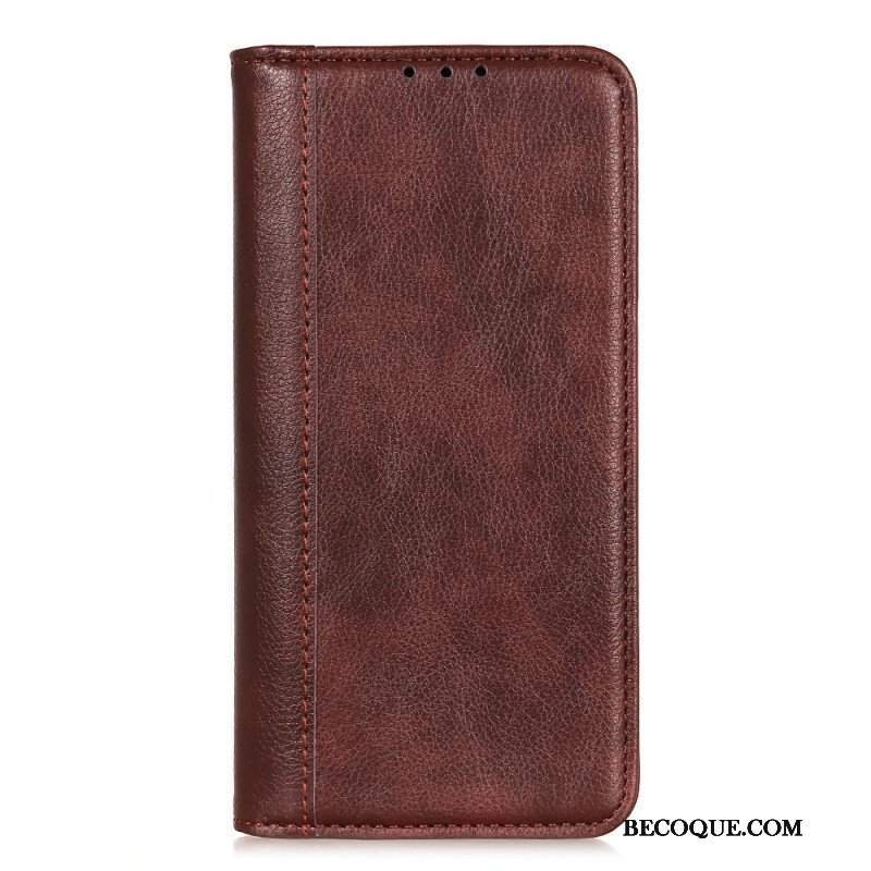 Etui Na Telefon do Xiaomi Redmi Note 11 / 11S Etui Folio Elegancka Dwoina Skóry Liczi