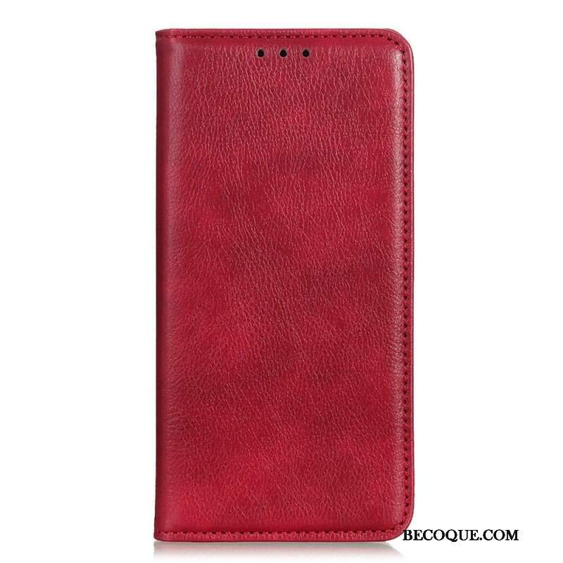 Etui Na Telefon do Xiaomi Redmi Note 11 / 11S Etui Folio Liczi Split Skórzana Tekstura