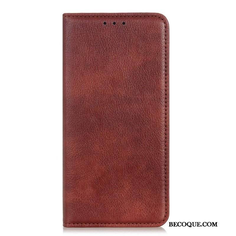 Etui Na Telefon do Xiaomi Redmi Note 11 / 11S Etui Folio Liczi Split Skórzana Tekstura