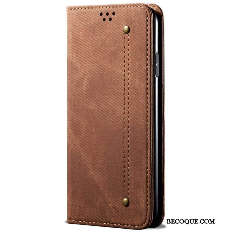 Etui Na Telefon do Xiaomi Redmi Note 11 / 11S Etui Folio Tkanina Dżinsowa