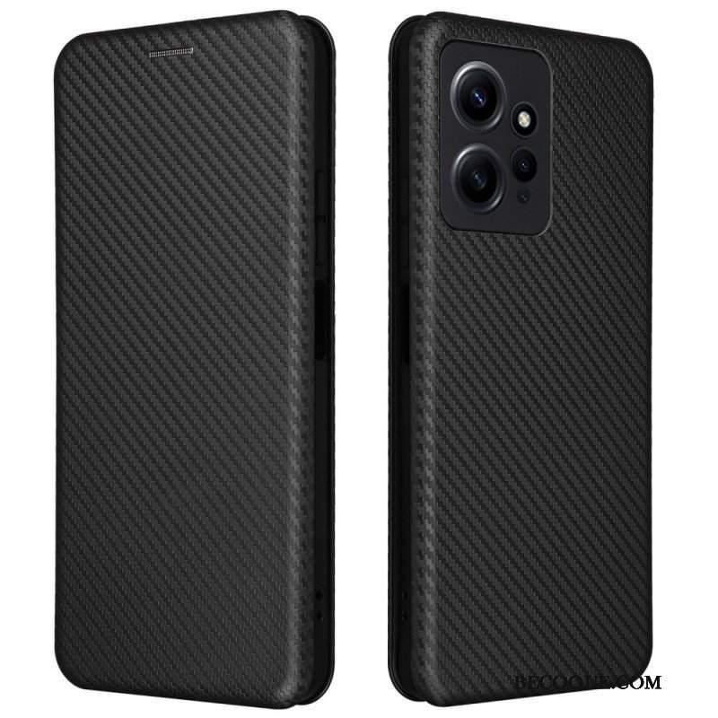 Etui Na Telefon do Xiaomi Redmi Note 12 4G Etui Folio Włókno Węglowe