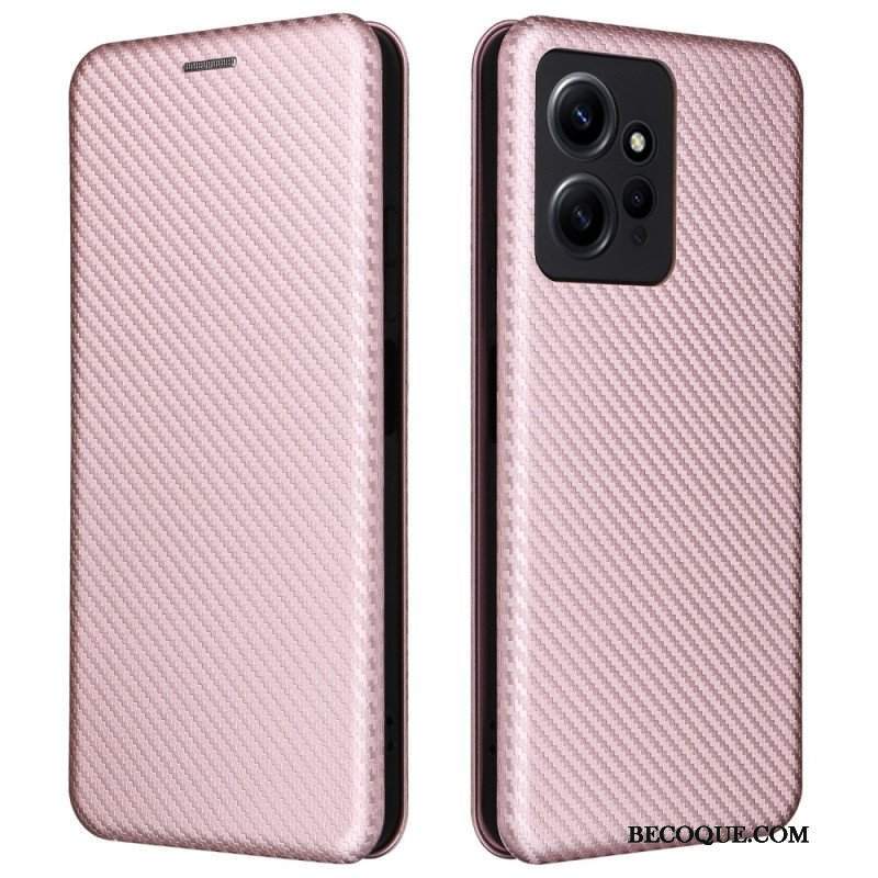 Etui Na Telefon do Xiaomi Redmi Note 12 4G Etui Folio Włókno Węglowe