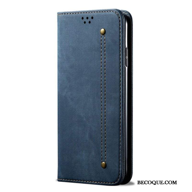 Etui Na Telefon do Xiaomi Redmi Note 12 5G Etui Folio Tkanina Dżinsowa