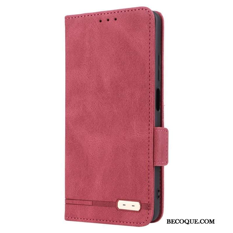 Etui Na Telefon do Xiaomi Redmi Note 12 Pro Etui Folio Stylowy Efekt Skóry