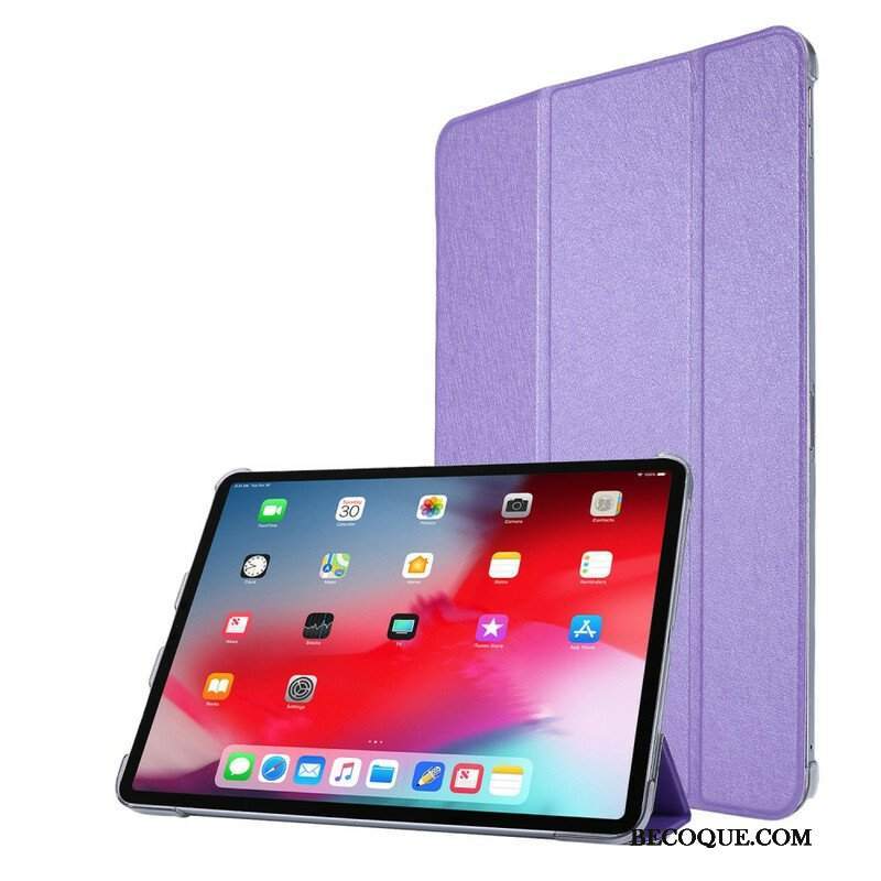 Etui Na Telefon do iPad Pro 12.9" (2022) Jedwabna Tekstura Sztucznej Skóry