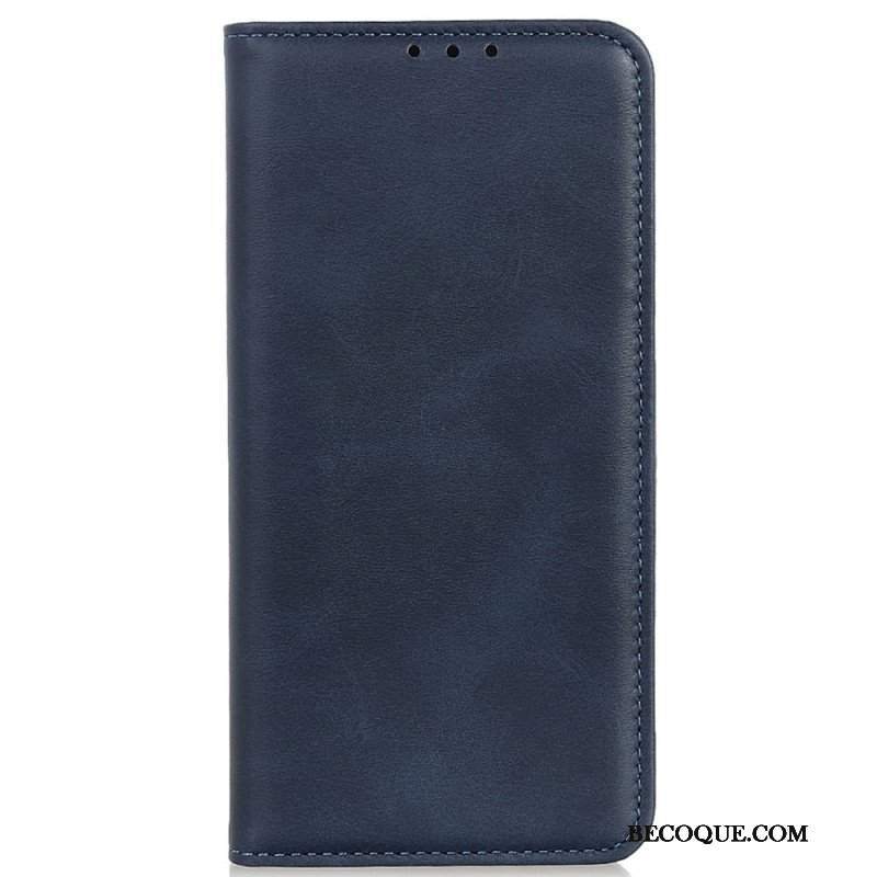 Etui Na Telefon do iPhone 14 Etui Folio Elegancka Dwoina Skórzana