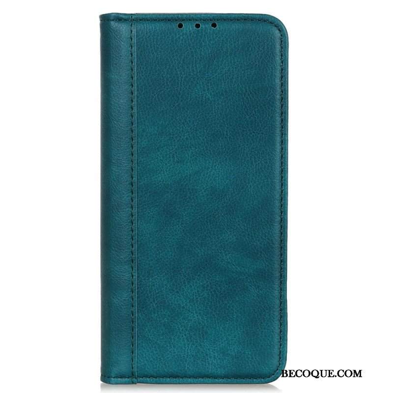 Etui Na Telefon do iPhone 14 Etui Folio Stylowa Skóra Dwoinowa