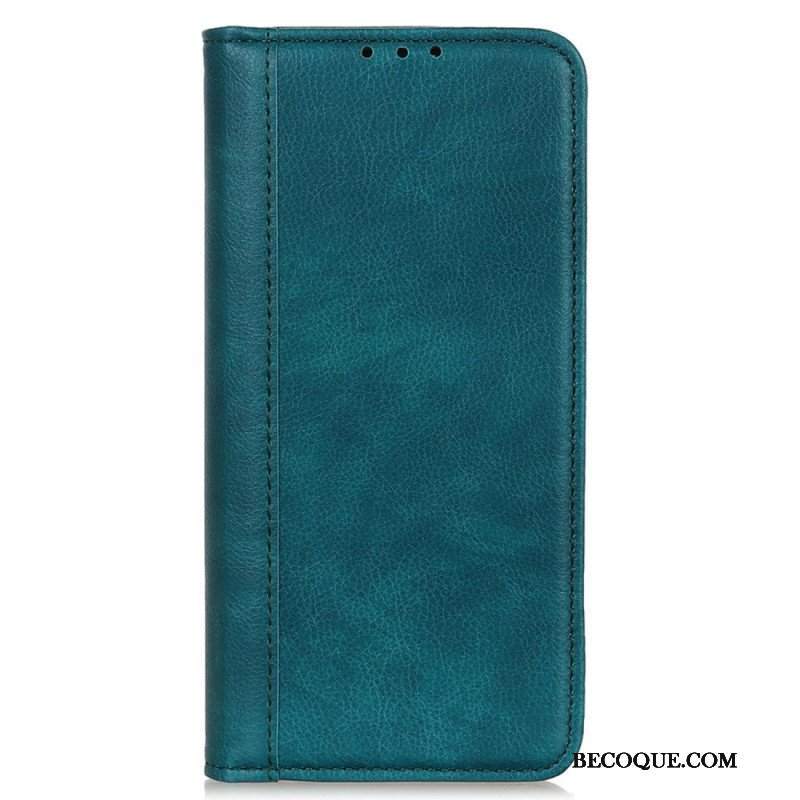 Etui Na Telefon do iPhone 14 Etui Folio Stylowa Skóra Dwoinowa