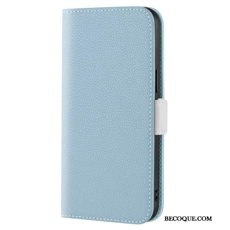 Etui Na Telefon do iPhone 14 Etui Folio Sztuczna Skóra Liczi