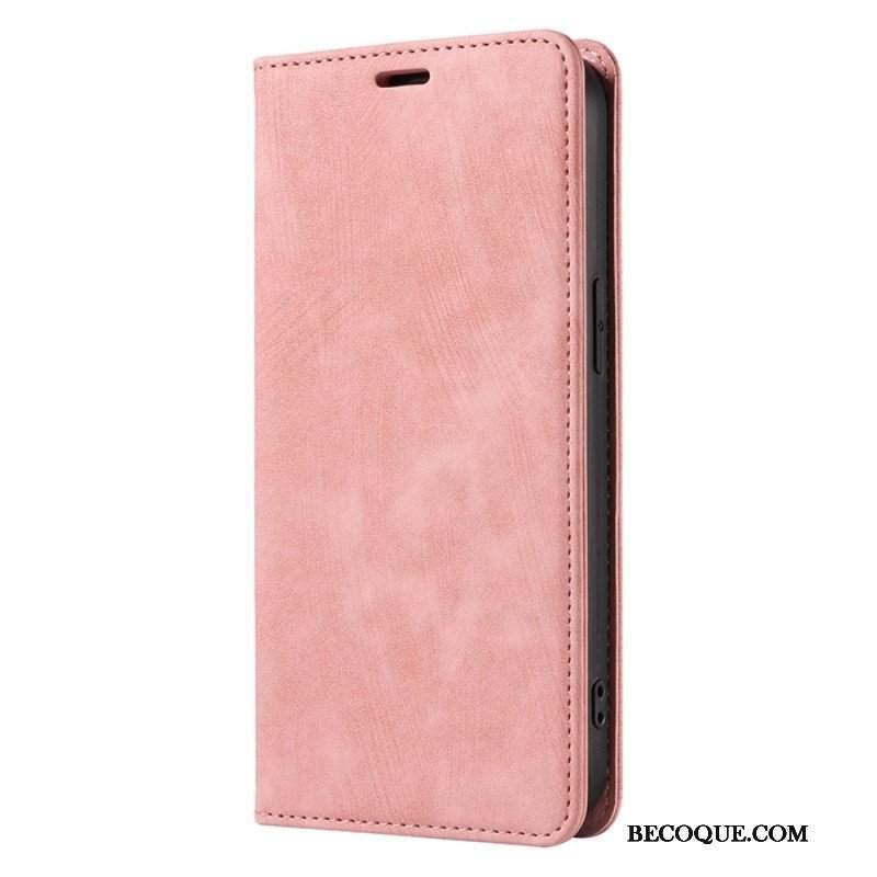 Etui Na Telefon do iPhone 14 Plus Etui Folio Kolorowa Sztuczna Skóra