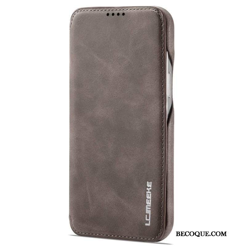 Etui Na Telefon do iPhone 14 Pro Max Etui Folio Lc.imeeke Efekt Skóry