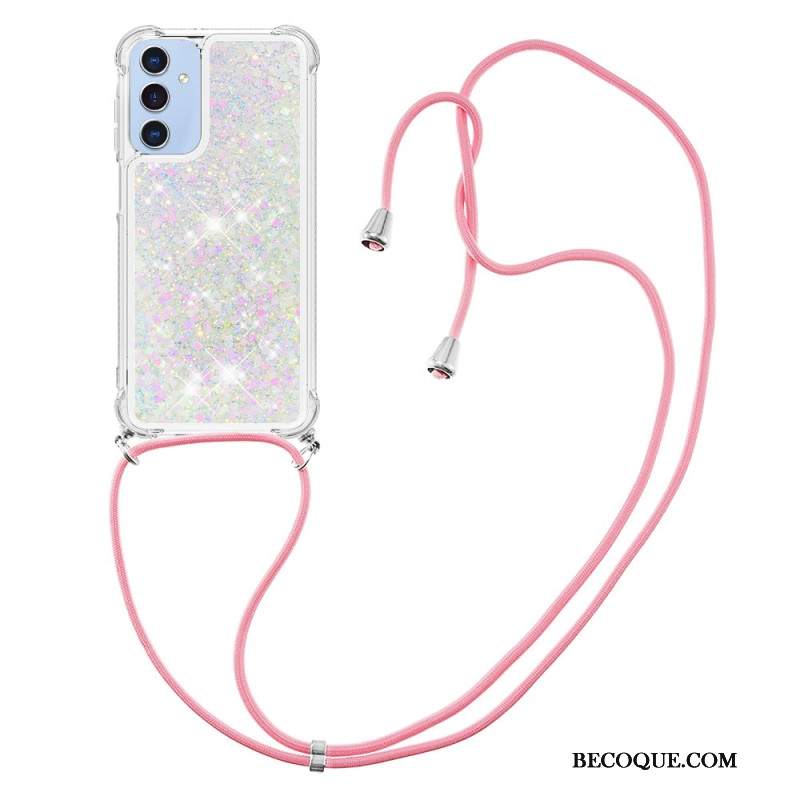 Etui Samsung Galaxy A15 5g Cekinowy Sznurek